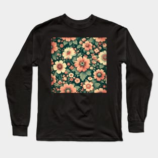 Pink Flowers Long Sleeve T-Shirt